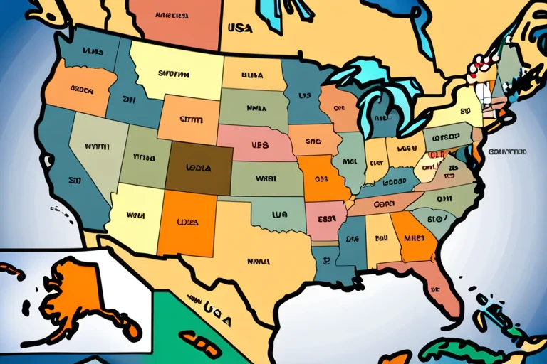 map of usa with states