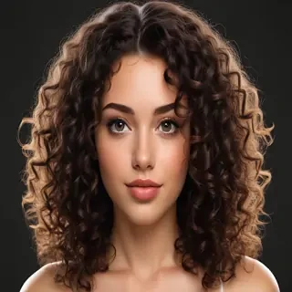 curly hair png