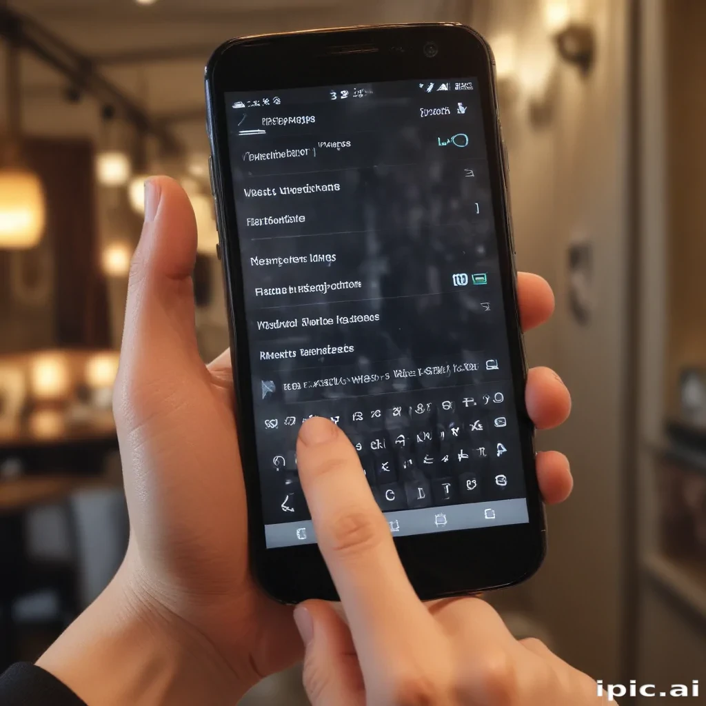 phone with hand