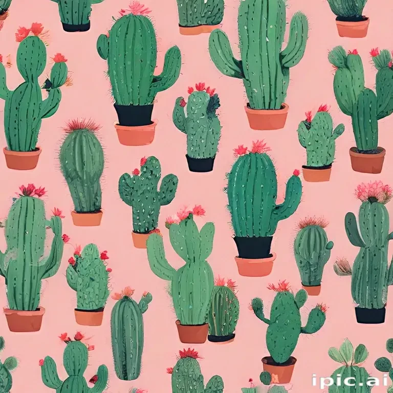 aesthetic cactus wallpaper