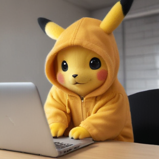 Pikachu Computer Problems pikachu in a hoodie in front of a computer looking like a hacker