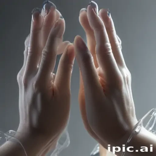 transparent praying hands