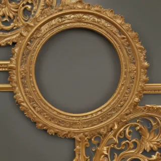 gold border transparent