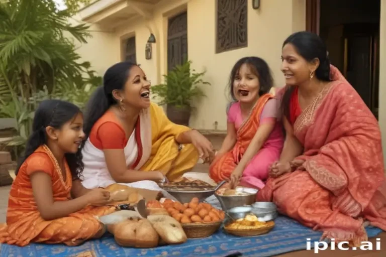 happy indian family