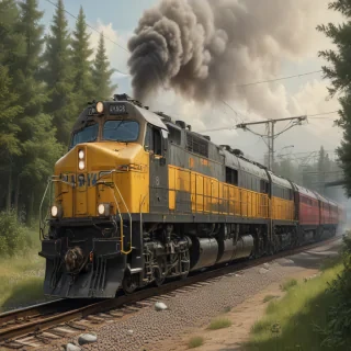 train drawing