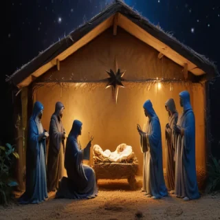 free christmas nativity scene