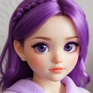 purple cute