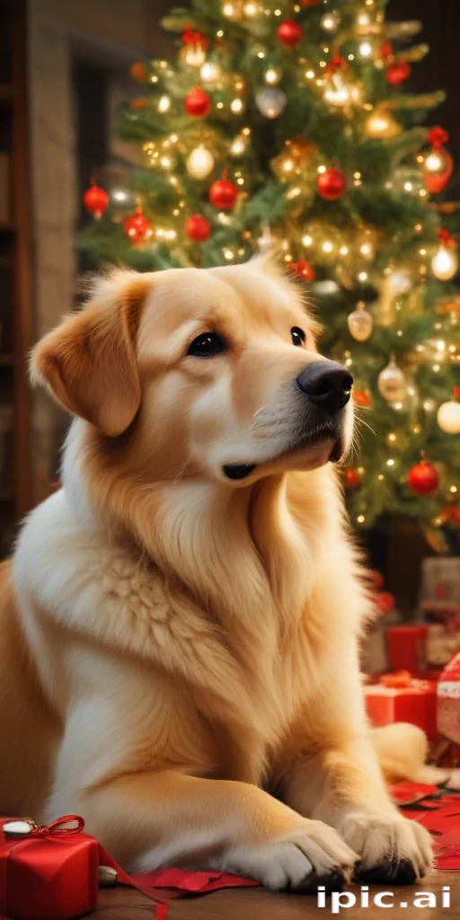 wallpaper christmas dog