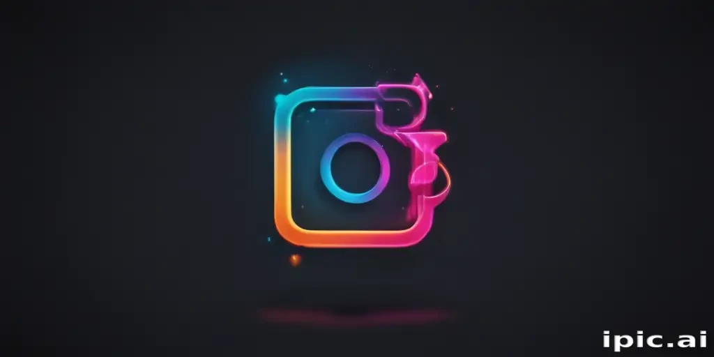 neon instagram logo