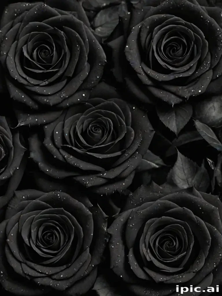 black roses background