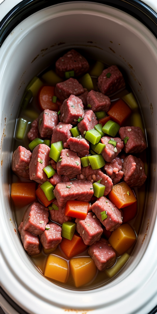 frozen ground beef in crock pot