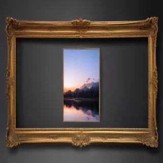 transparent photo frame