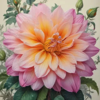 flower color drawings
