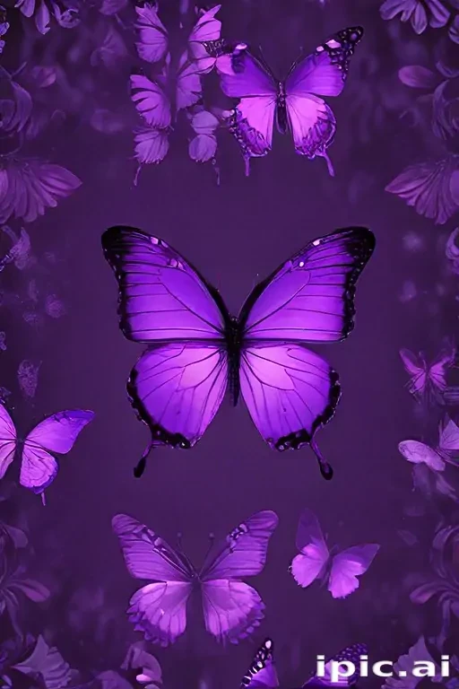 butterfly wallpaper purple