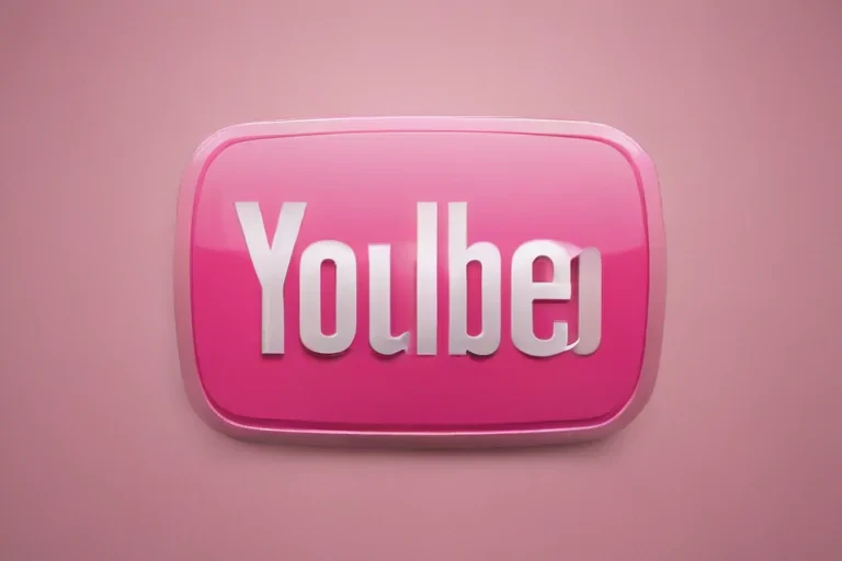 pink youtube logo