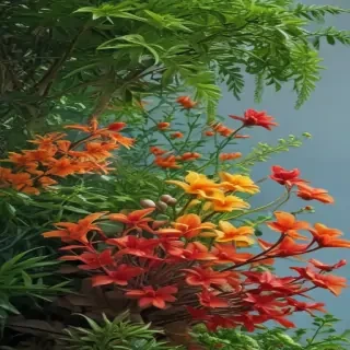 zoom background plants