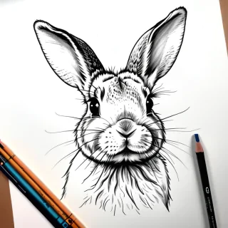 bunny drawing