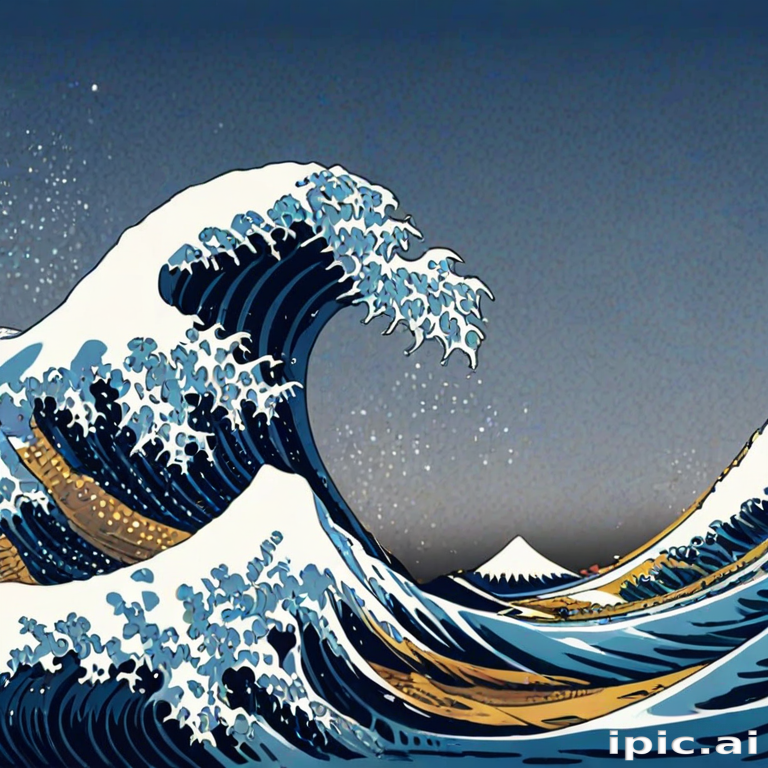 great wave wallpaper