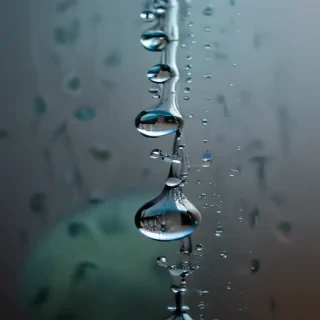 water droplets transparent