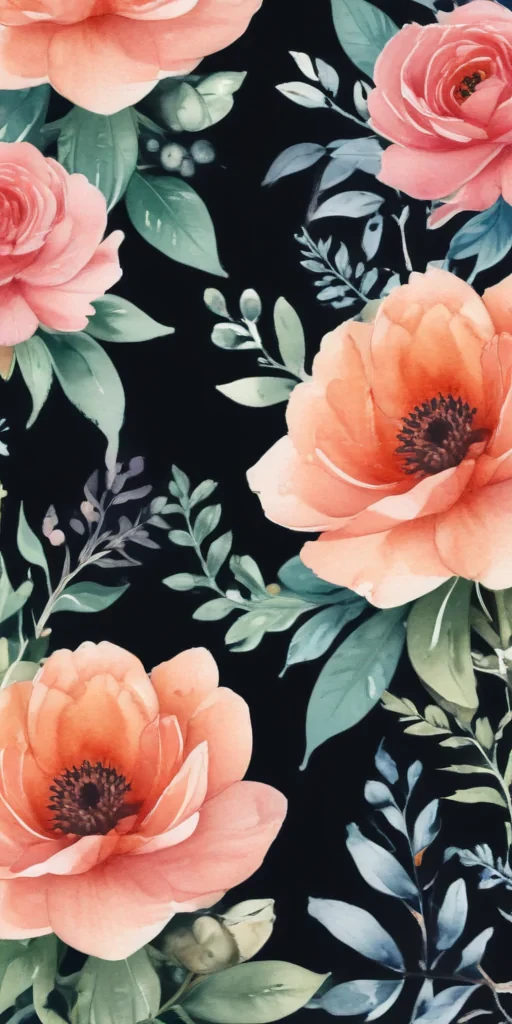 watercolor flowers clipart