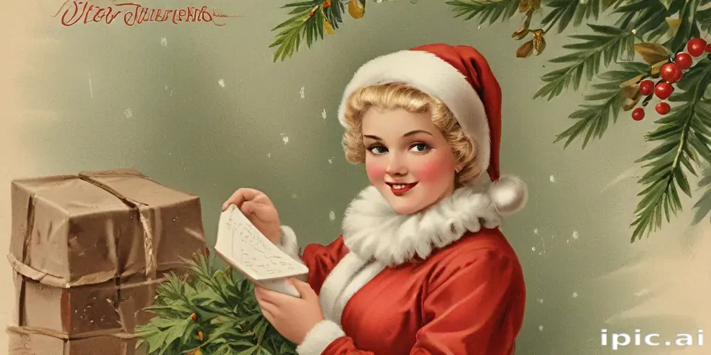 vintage merry christmas image