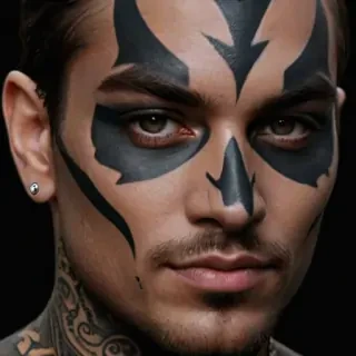 face tattoo png