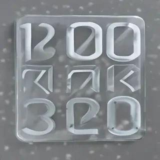transparent numbers