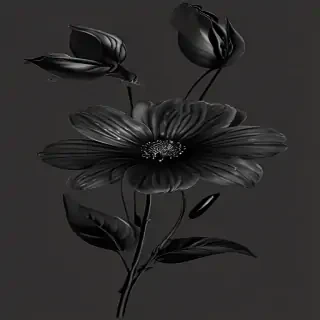 black flower png