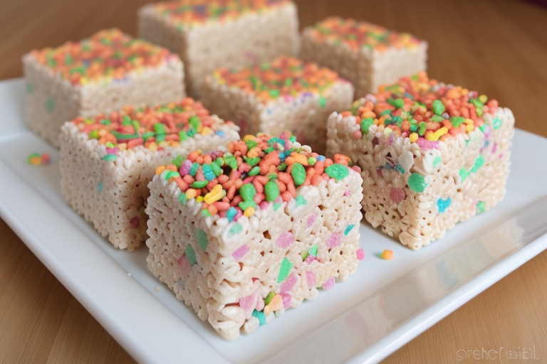 how to make rice crispy treats with fruity pebbles