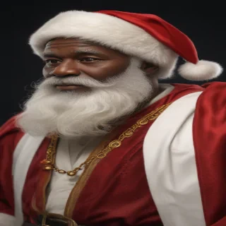 black santa png