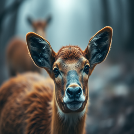 usikshmusik, looking at viewer, no humans, depth of field, animal, realistic, animal focus, brown fur