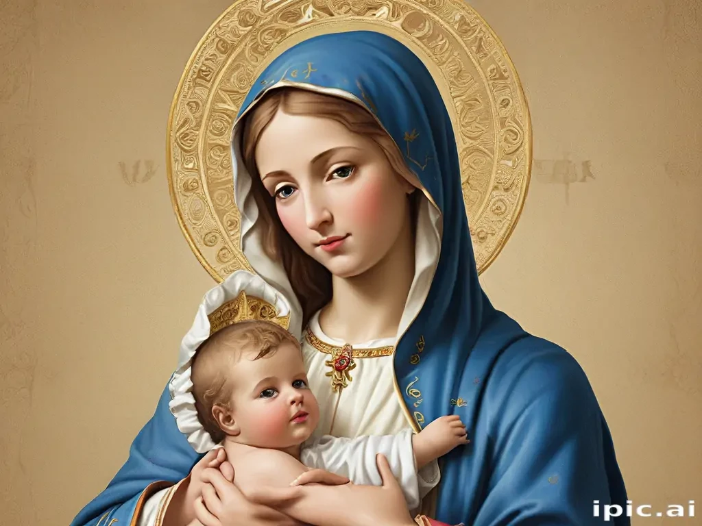 virgin mary clip art