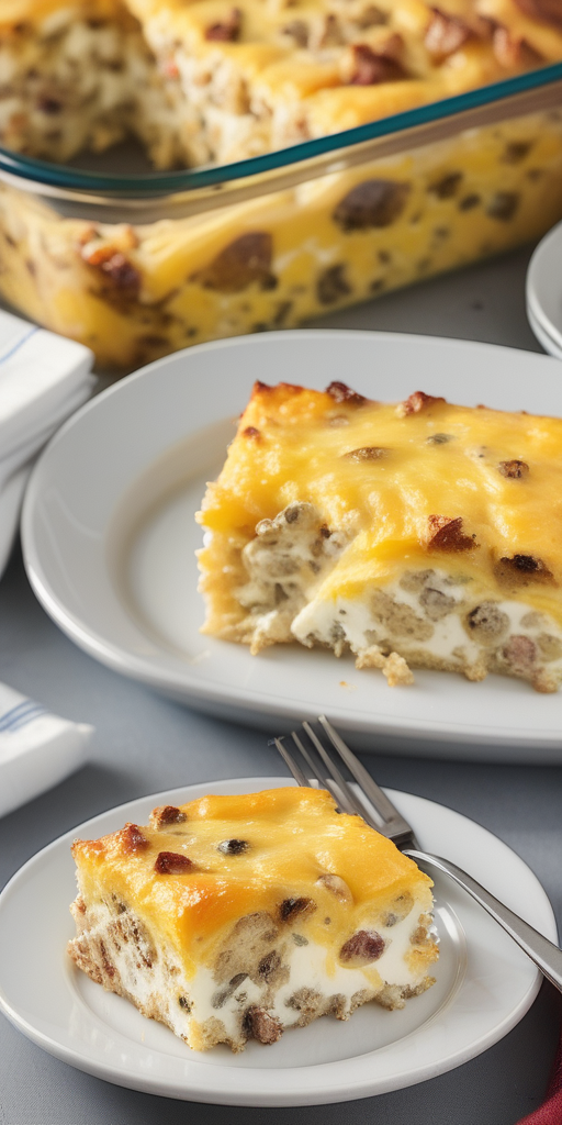 breakfast casserole with cream cheese