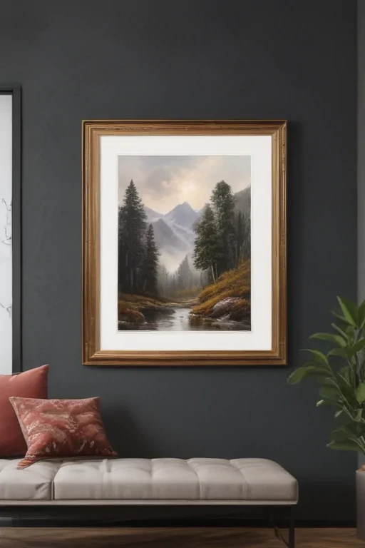 framed art mockup