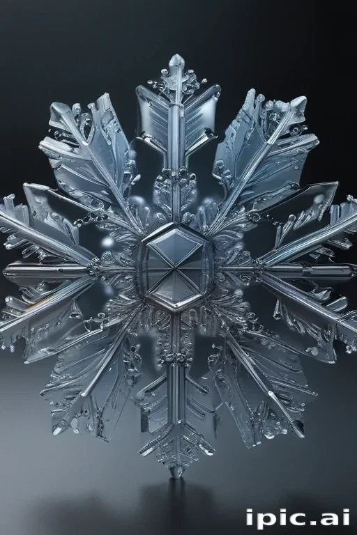 transparent snowflake