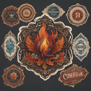 vintage stickers png