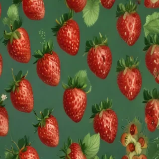 strawberry wallpaper aesthetic