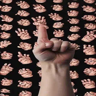 middle finger background