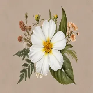 pressed flower png