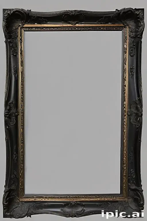 black picture frame png