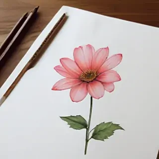 flower aesthetic drawings
