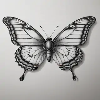 buterfly sketch