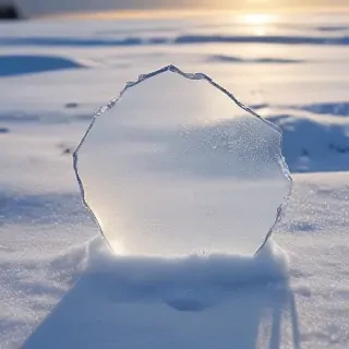 transparent snow