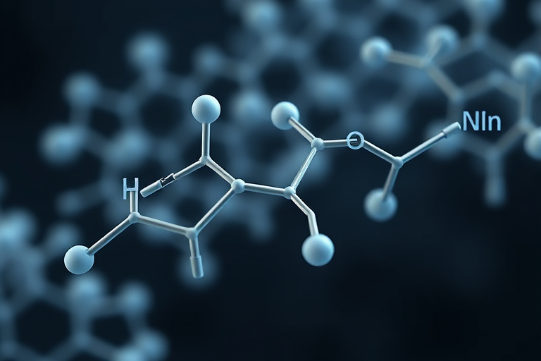 Generate a high-resolution image of a chemical structure resembling thiazole with clear lines and labels, shot with a Canon EOS R5 at f/8, ISO 100, 50mm lens, top-down view, using a macro photography style for enhanced detail.
