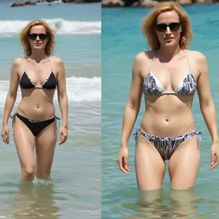 gillian anderson bikini pics