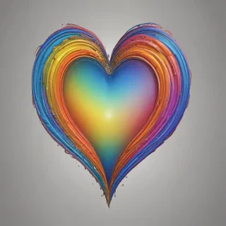 rainbow heart png