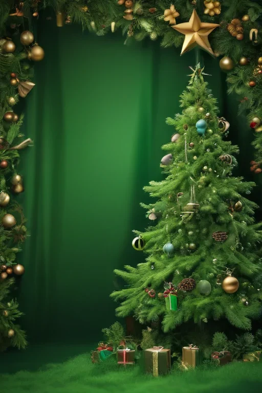green christmas background