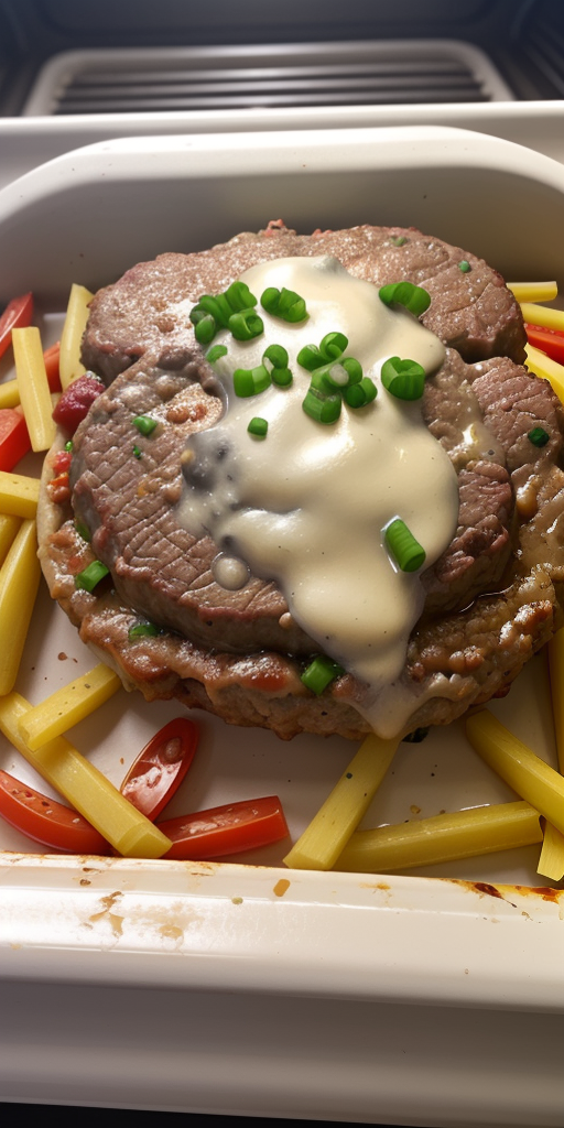 hamburger steak in the oven