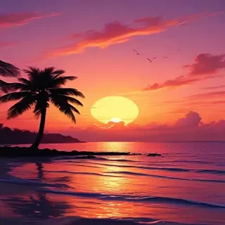 aesthetic wallpaper sunset