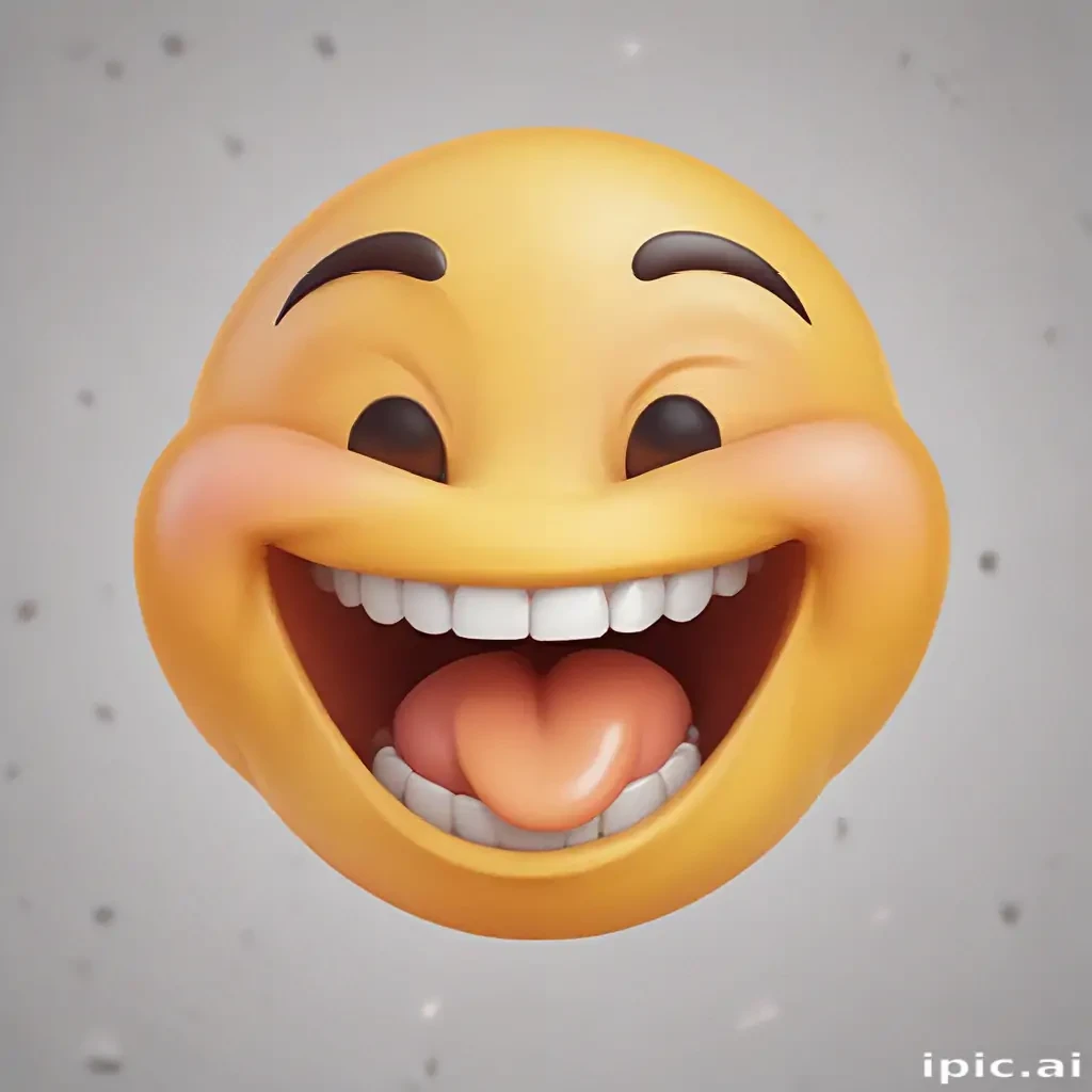 transparent laughing emoji